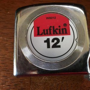 Lufkin 1/2" x 12' Mezurall® Chrome Case Yellow Clad Power Return Tape Measure -